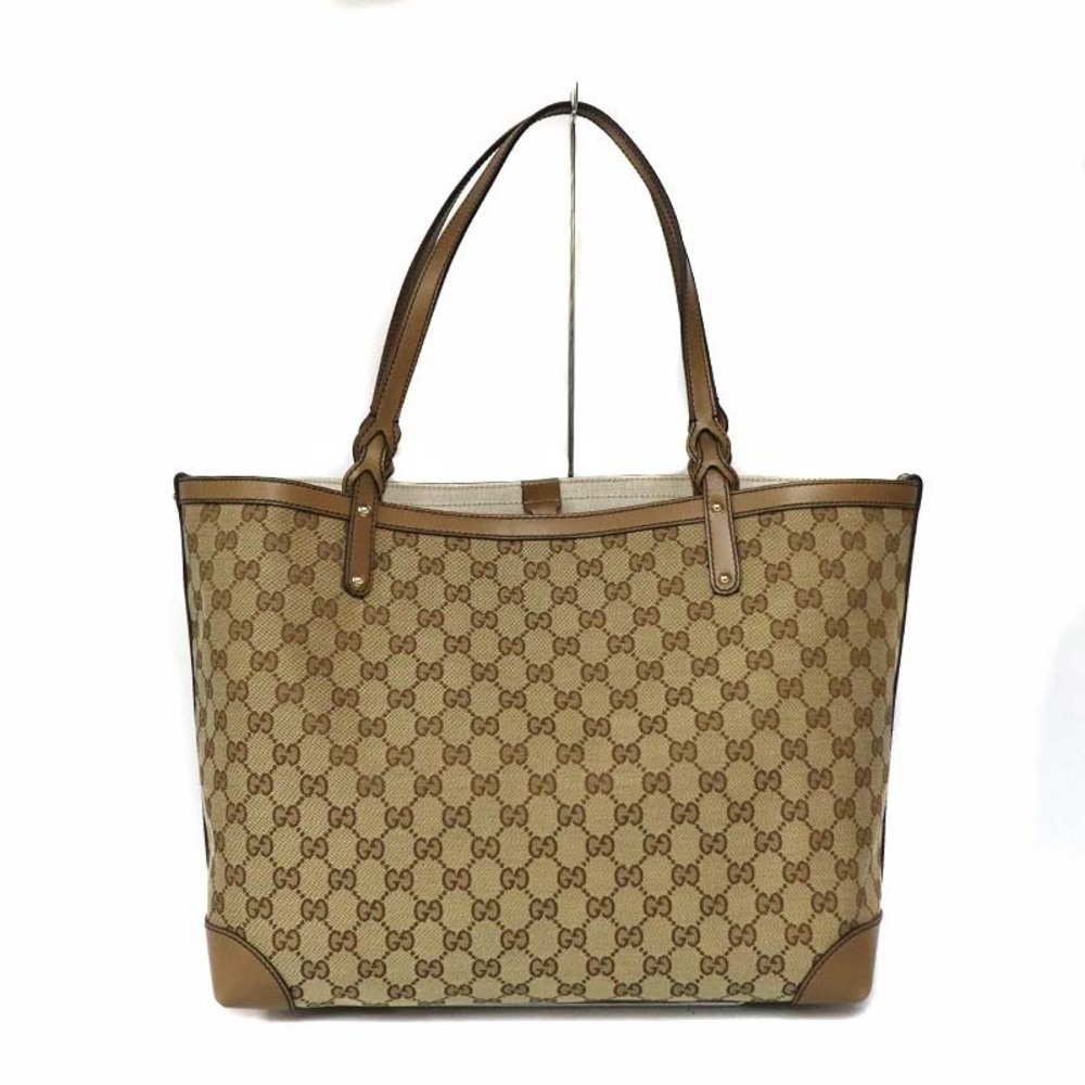 Gucci GG Canvas Craft tote bag iconic monogram leather